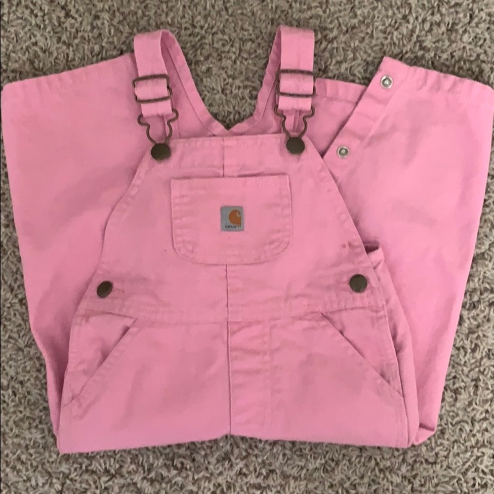 Pink Carhartt overalls